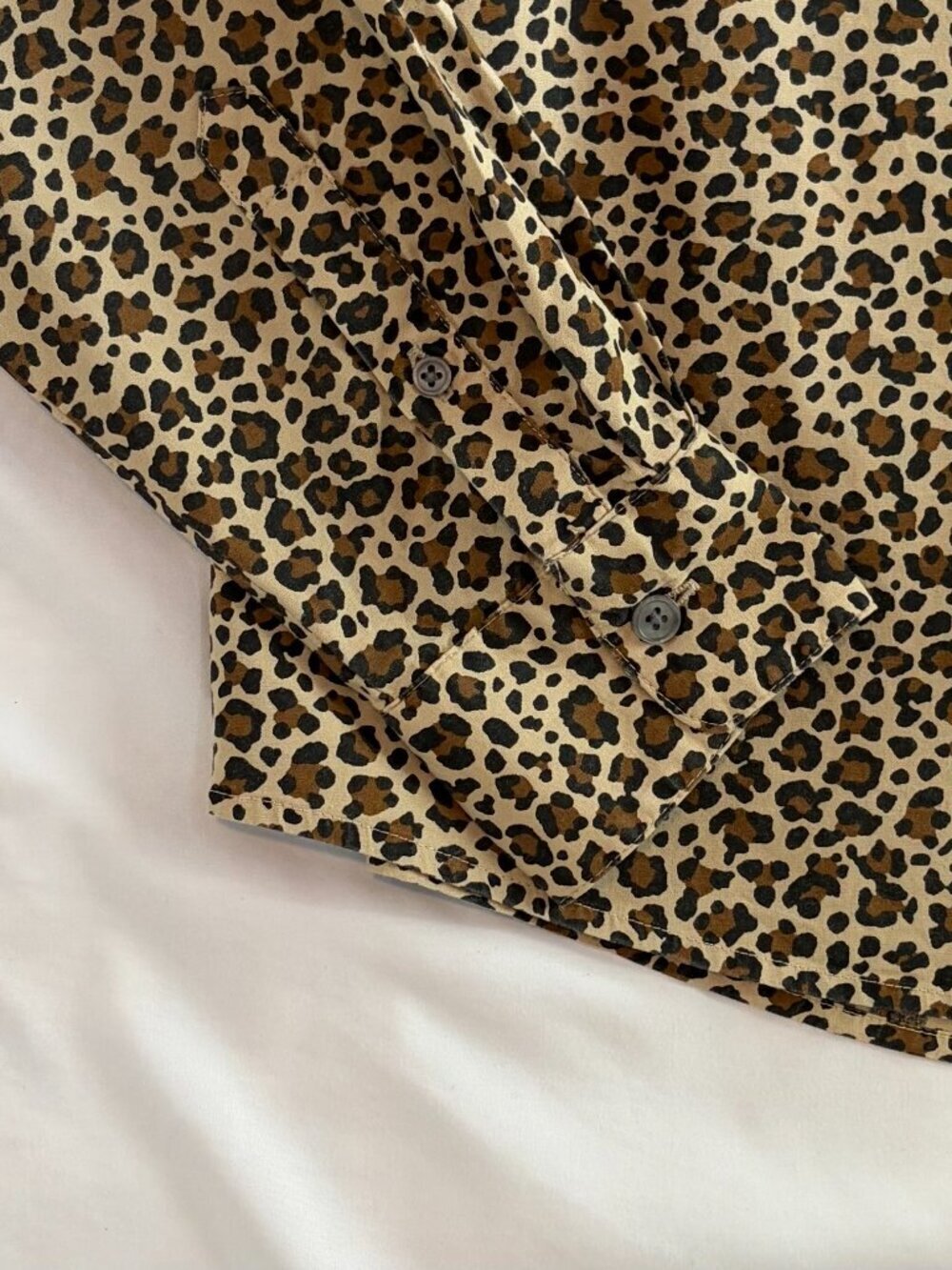 J Crew leopard print blouse XS cotton stretch - Picture 7 of 9